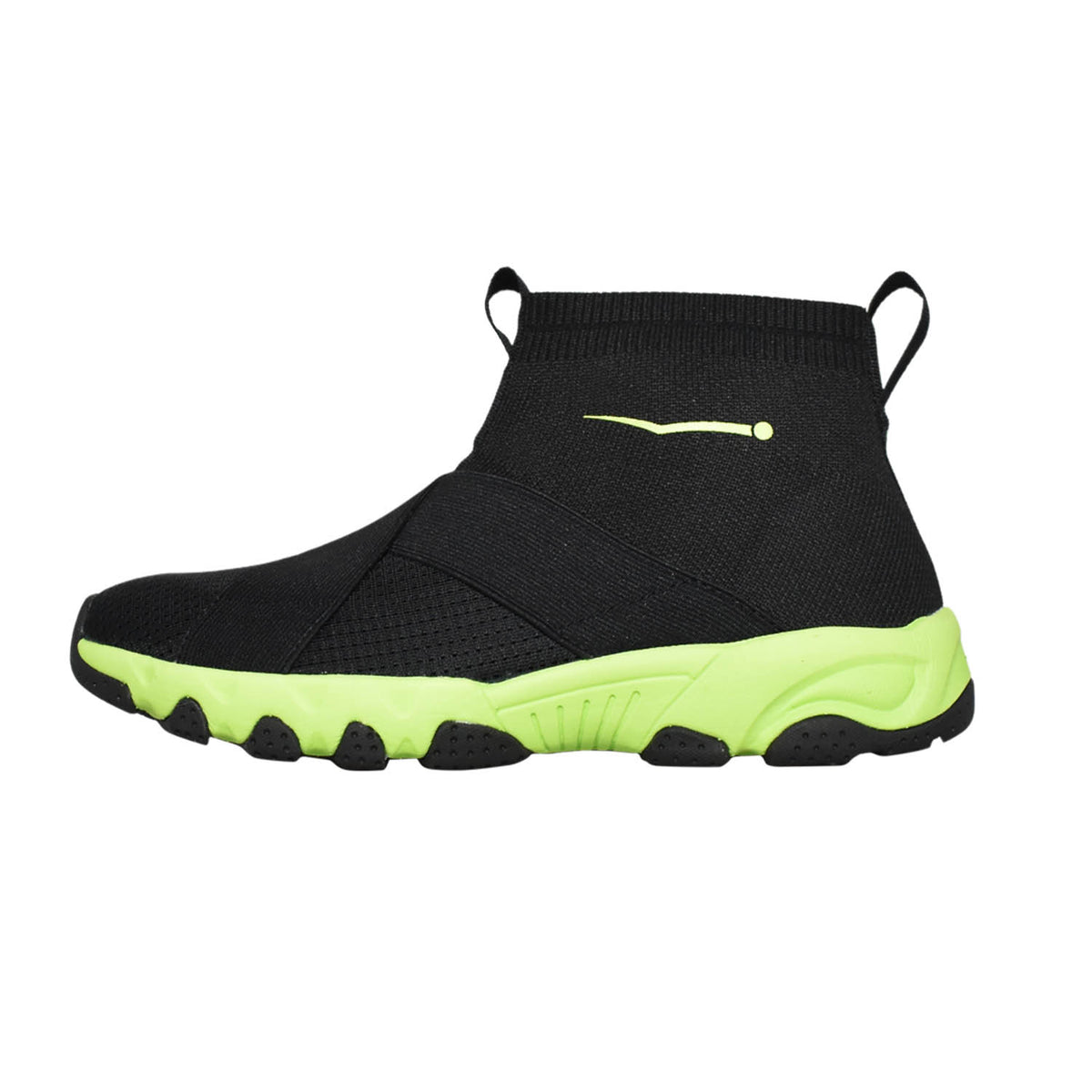 Men's High Top Sport Black/Yellow Wave Runner Sport