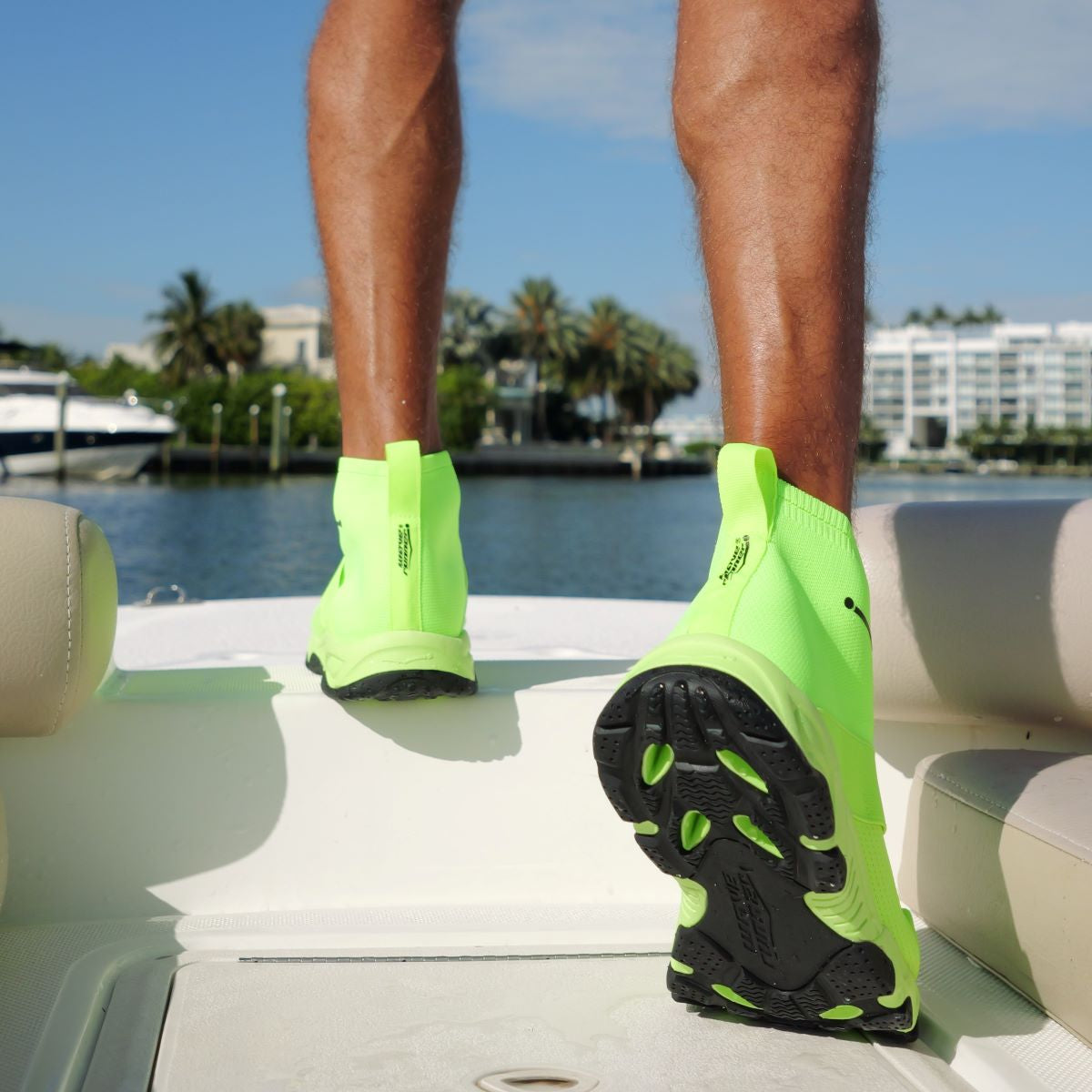 Men's High Top Sport Neon Yellow – Wave Runner Sport Men's High Top Sport Neon Yellow – Wave Runner Sport