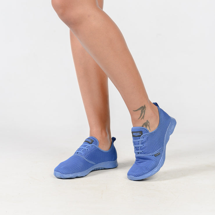 Ladies Aqua Sneakers Royal Blue