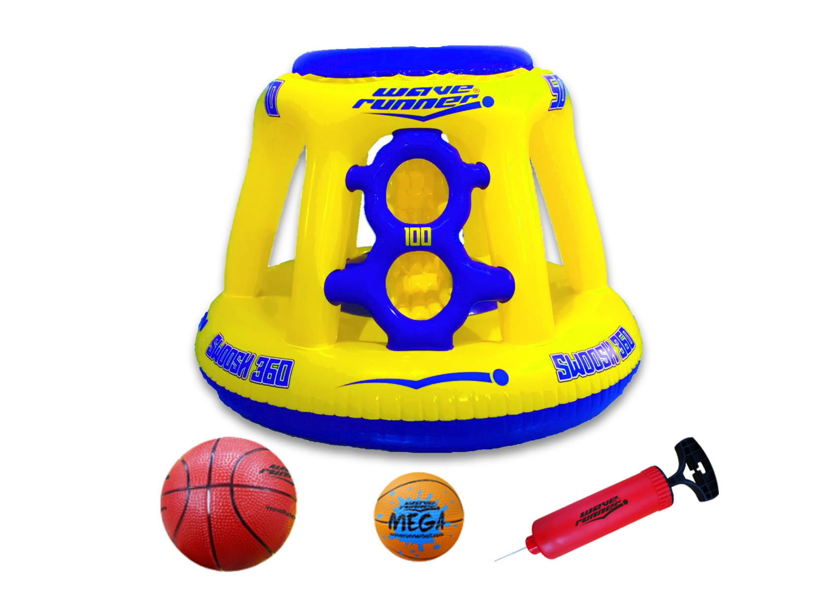 Basketball swooshes through a basketball hoop during a basketball
