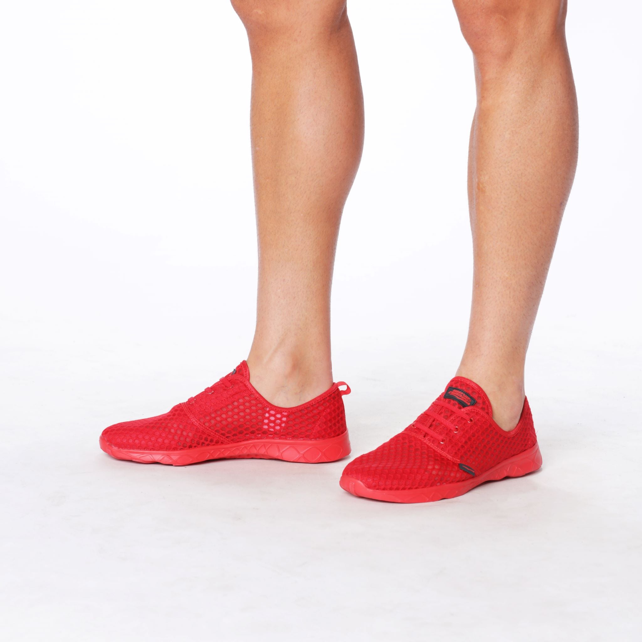 Men's Aqua Sneaker Red Sport – Wave Runner Sport