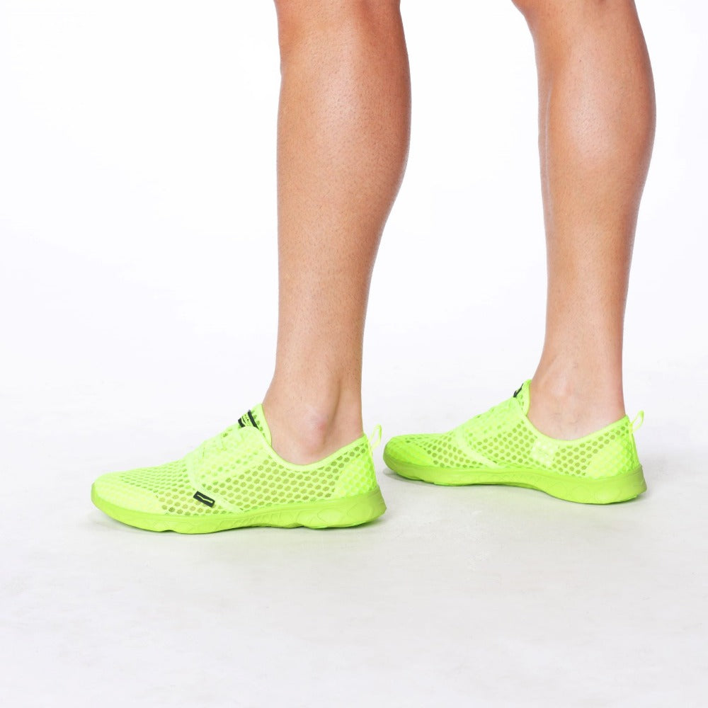 Men's Aqua Sneaker Neon Yellow – Wave Runner Sport